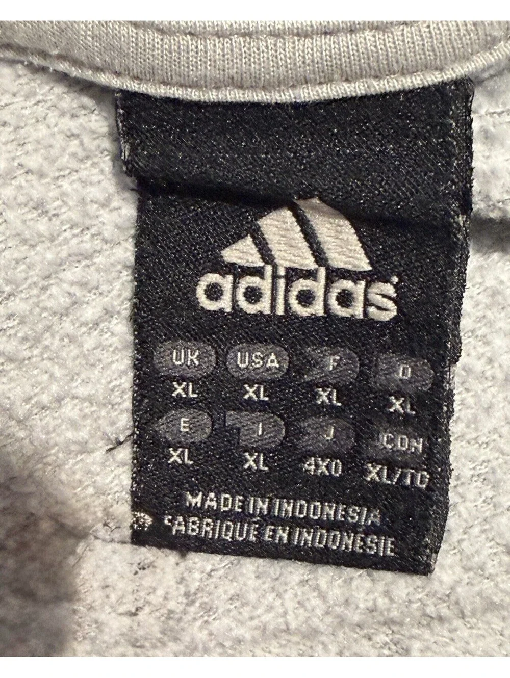 Mens Adidas Pullover Hoodie Size XL Gray